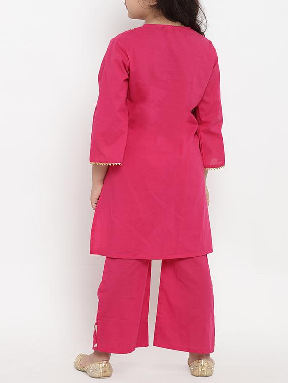 pink cotton suit set - 15873089 - Zoom Image - 3