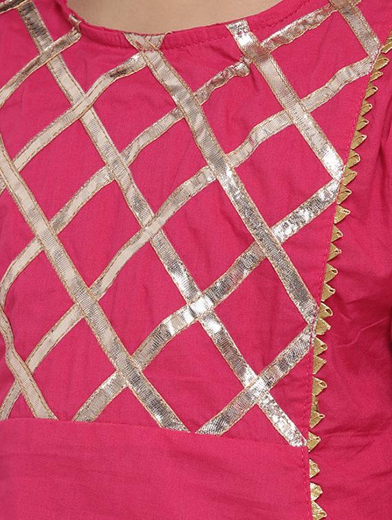 pink cotton suit set - 15873089 - Zoom Image - 5