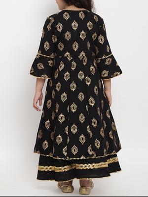black cotton suit set - 15873096 - Standard Image - 3