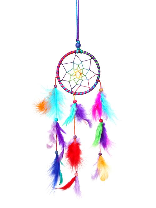 sehaz artworks feng shui dreamcatcher wall hanging - 3-inch-multi - 15873833 - Standard Image - 1