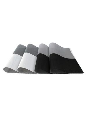 lushomes black & white design 1 waterproof pvc placemats in reusable pvc bag (33 x 45 cms, pack of 6) - 15874417 - Standard Image - 4