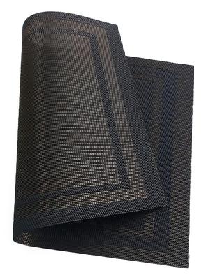 lushomes black & gold waterproof pvc placemats in reusable pvc bag (33 x 45 cms, pack of 6) - 15874430 - Standard Image - 5