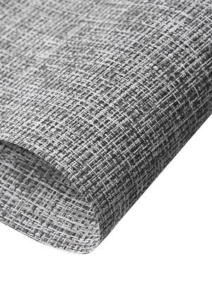 lushomes black jacquard waterproof pvc placemats in reusable pvc bag (33 x 45 cms, pack of 6) - 15874440 - Standard Image - 4