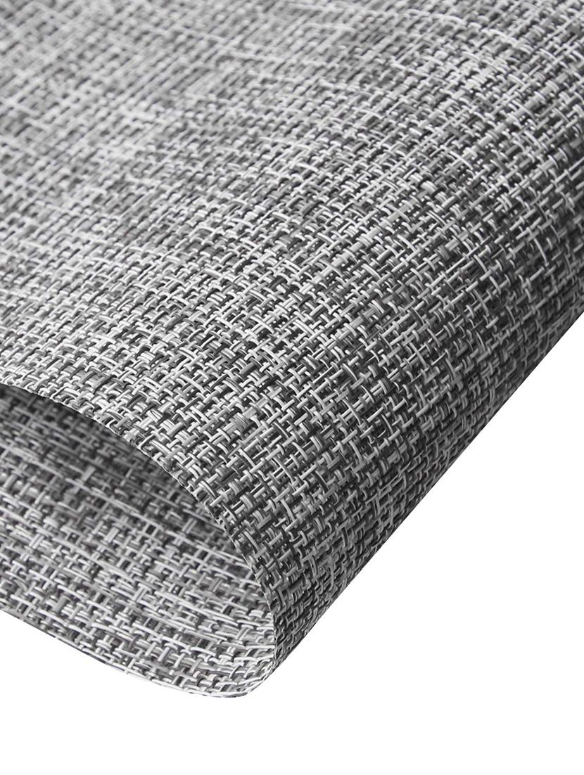 lushomes black jacquard waterproof pvc placemats in reusable pvc bag (33 x 45 cms, pack of 6) - 15874440 - Zoom Image - 4