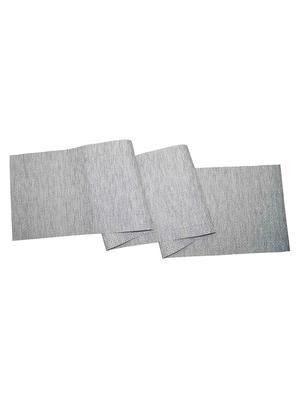 lushomes shiny gold & grey waterproof and heat resistant pvc runner ( 30 x 180 cms, single pc) - 15874498 - Standard Image - 2