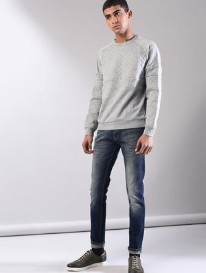 blue cotton washed jeans - 15874903 - Standard Image - 4