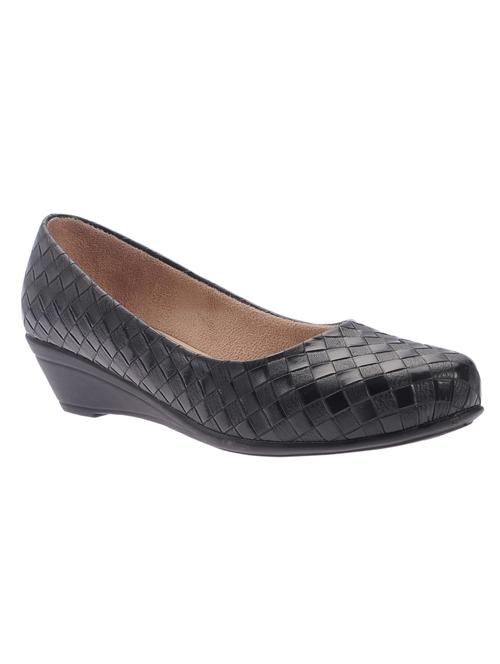 black slip on wedges - 15875172 - Standard Image - 1