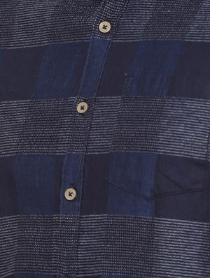 blue checkered casual shirt - 15876864 - Standard Image - 4
