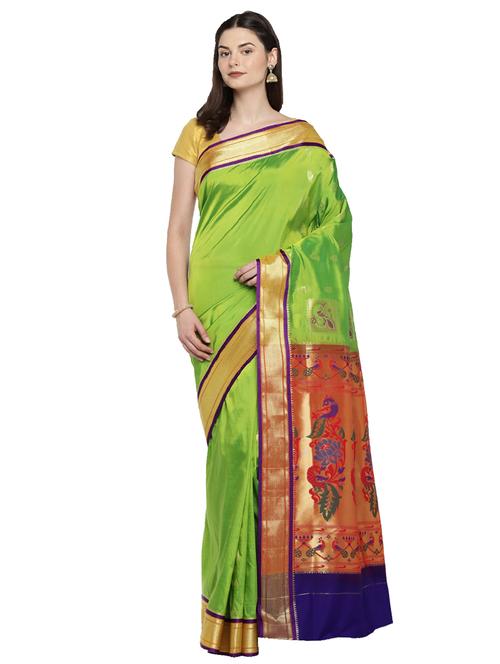 conversational zari motif woven saree with blouse - 15876964 - Standard Image - 1