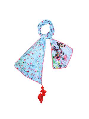 blue crepe scarf - 15877564 - Standard Image - 2