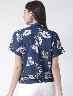 navy blue floral shirt - 15879482 - Standard Image - 3