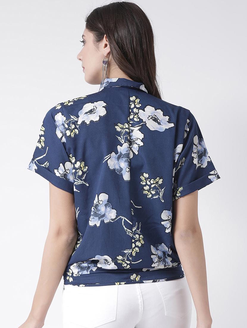 navy blue floral shirt - 15879482 - Zoom Image - 3