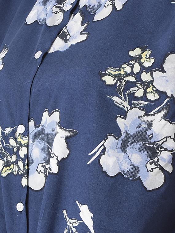 navy blue floral shirt - 15879482 - Zoom Image - 5
