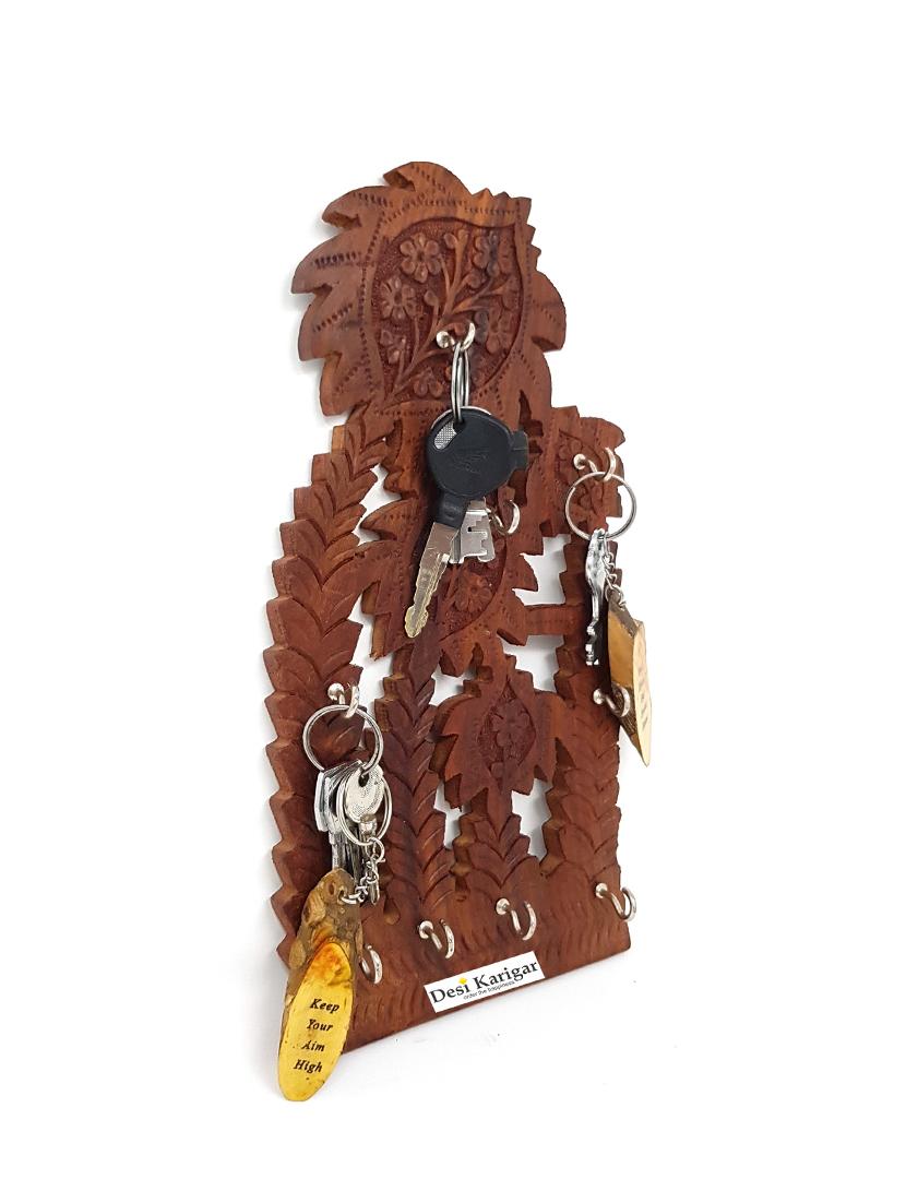 handmade wooden key hanger holder wall d��cor - 15879644 - Zoom Image - 2