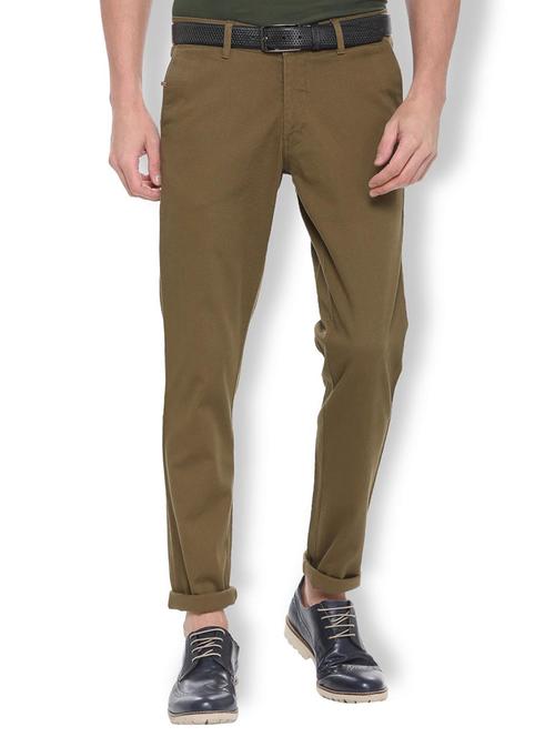 green cotton chinos - 15880566 - Standard Image - 1