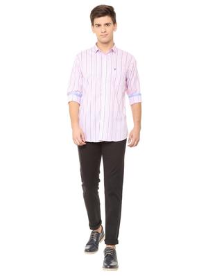 pink striped casual shirt - 15880688 - Standard Image - 3