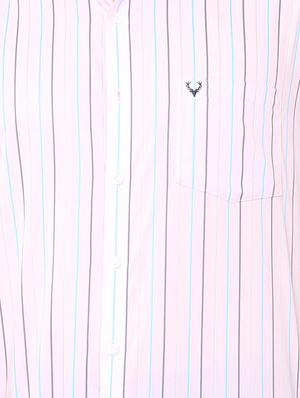 pink striped casual shirt - 15880688 - Standard Image - 4