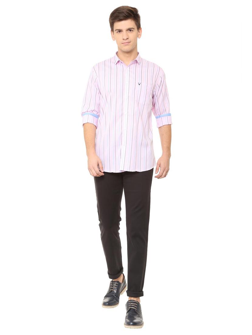 pink striped casual shirt - 15880688 - Zoom Image - 3