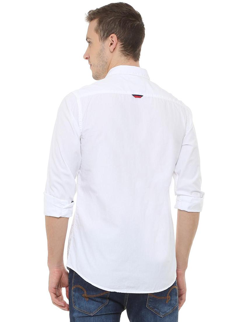 white solid casual shirt - 15880712 - Zoom Image - 2