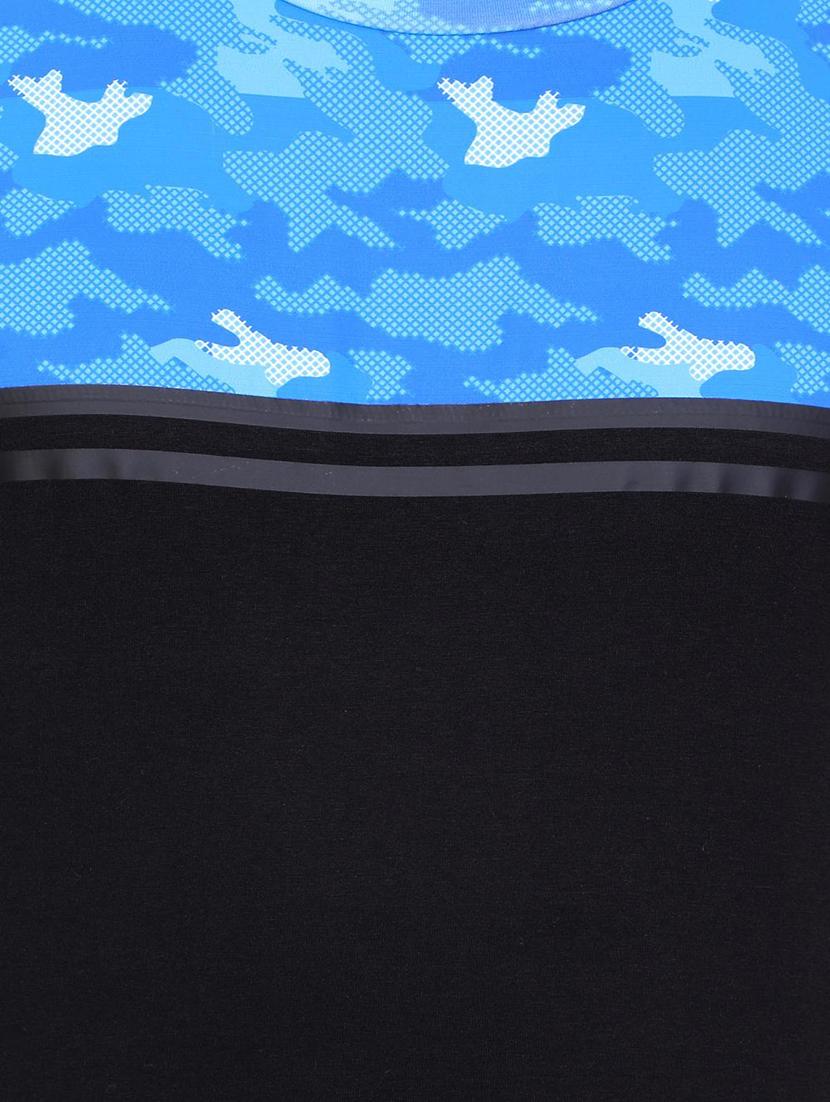 black cotton chest print t-shirt - 15880932 - Zoom Image - 4