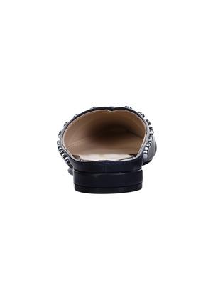 blue slip on mules - 15881084 - Standard Image - 3
