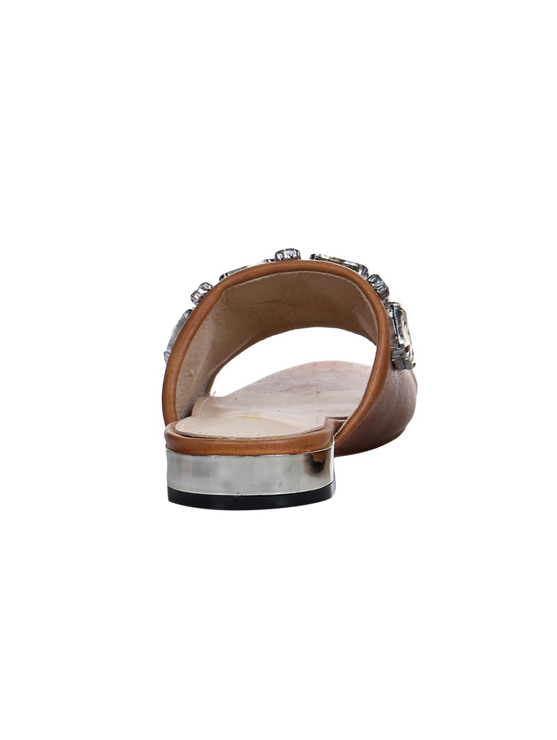 tan slip on sandals - 15881133 - Zoom Image - 3