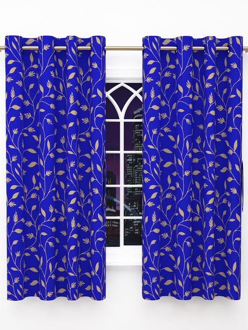 story@home blue 2 pc window curtain-5 feet - 15881747 - Standard Image - 1