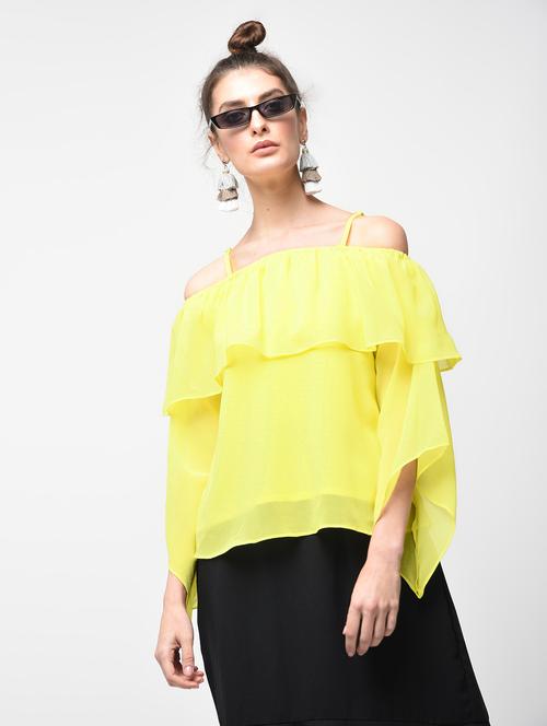 off shoulder ruffled top - 15881786 - Very Small Image - 1