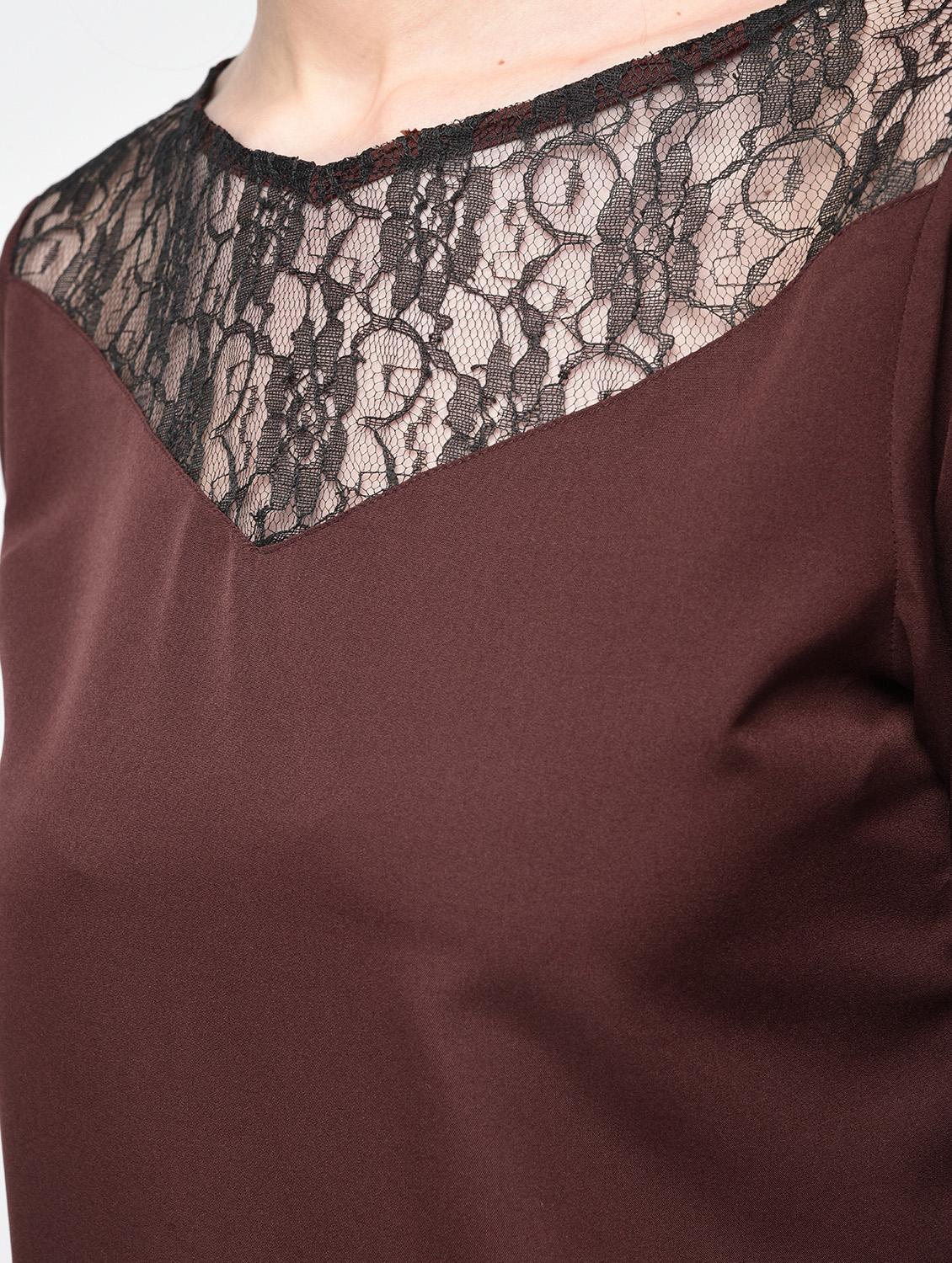 laced panel bell sleeved top - 15881795 - Zoom Image - 6