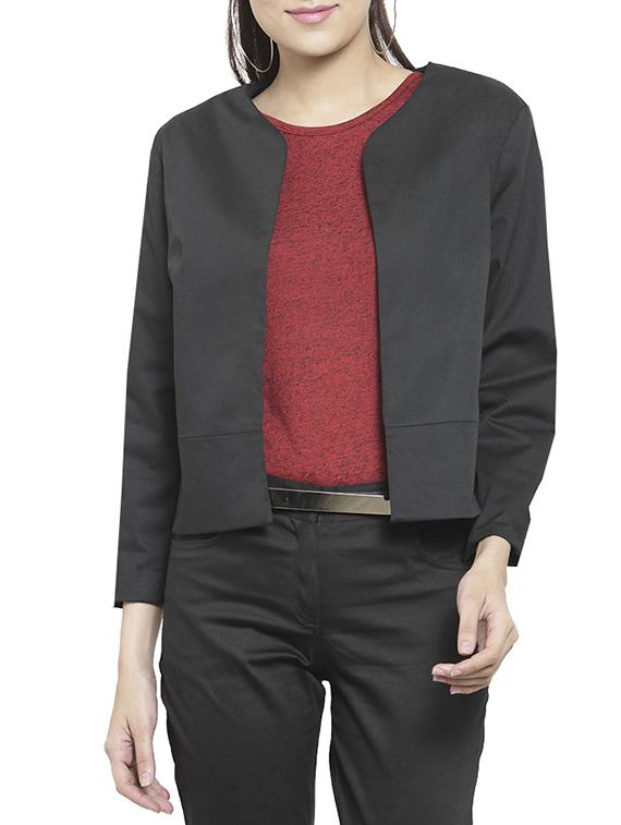 black solid blazer - 15882199 - Zoom Image - 1
