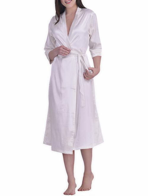 tie front sleepwear robe - 15882457 - Standard Image - 1