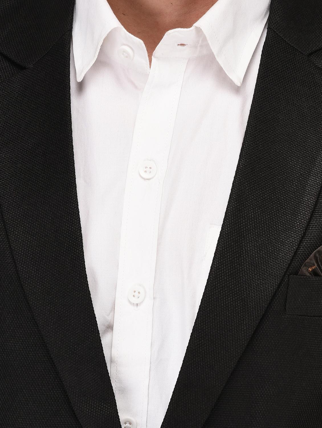 black linen single breasted casual blazer - 15882466 - Zoom Image - 5