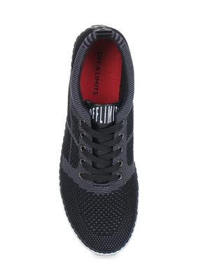 black mesh lace up sneakers - 15883137 - Standard Image - 3
