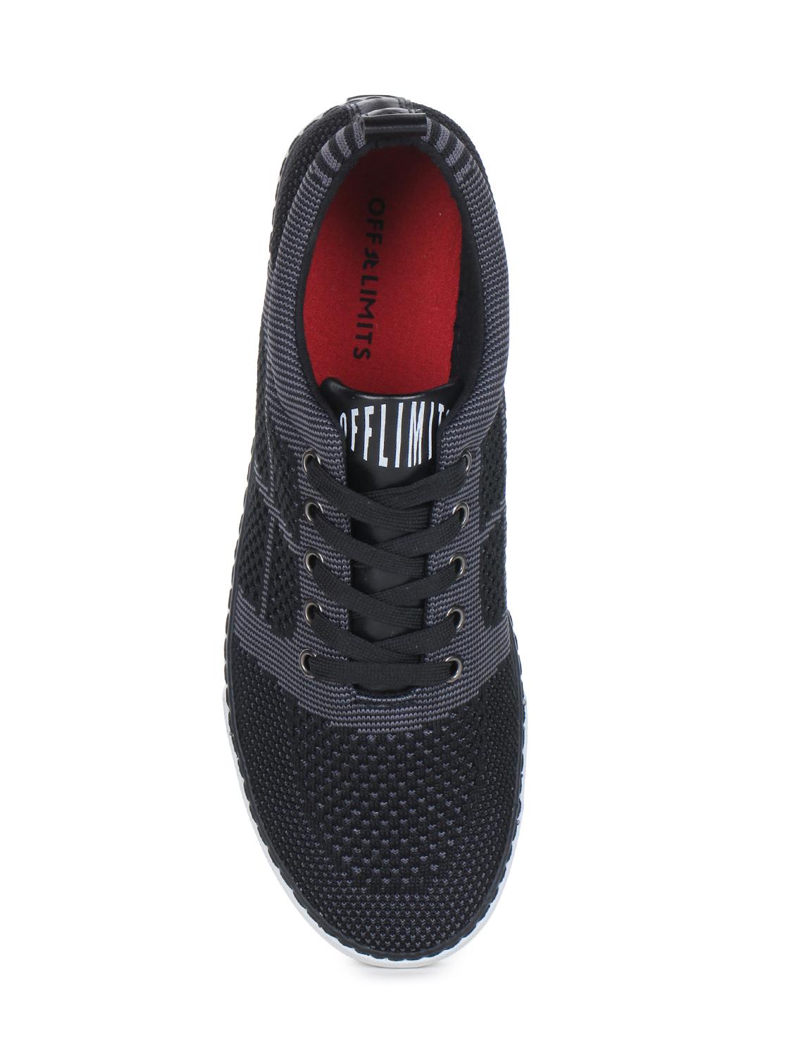black mesh lace up sneakers - 15883137 - Zoom Image - 3