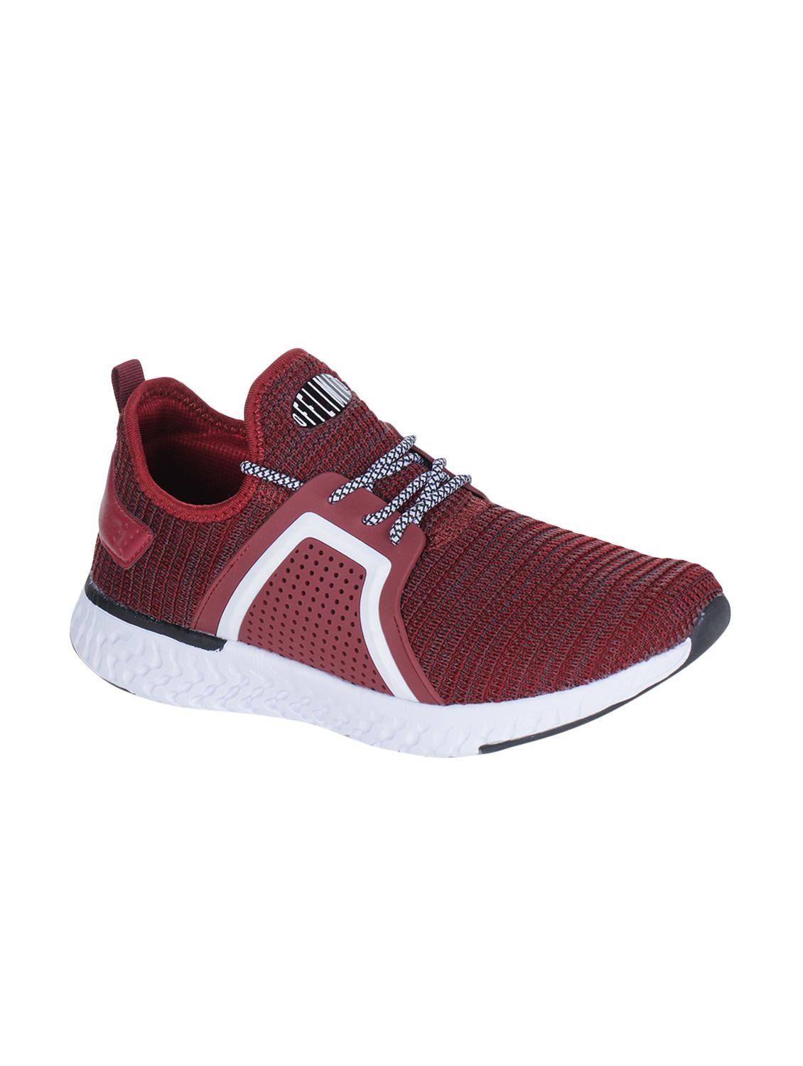 maroon fabric sport shoes - 15883165 - Zoom Image - 1