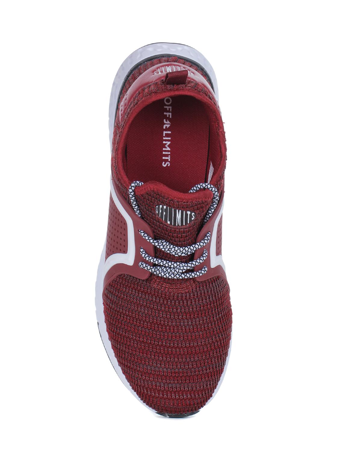maroon fabric sport shoes - 15883165 - Zoom Image - 4