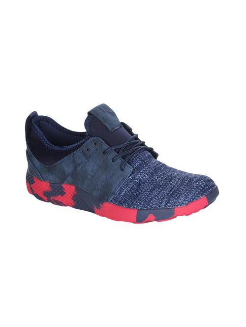navy fabric sport shoes - 15883176 - Standard Image - 1