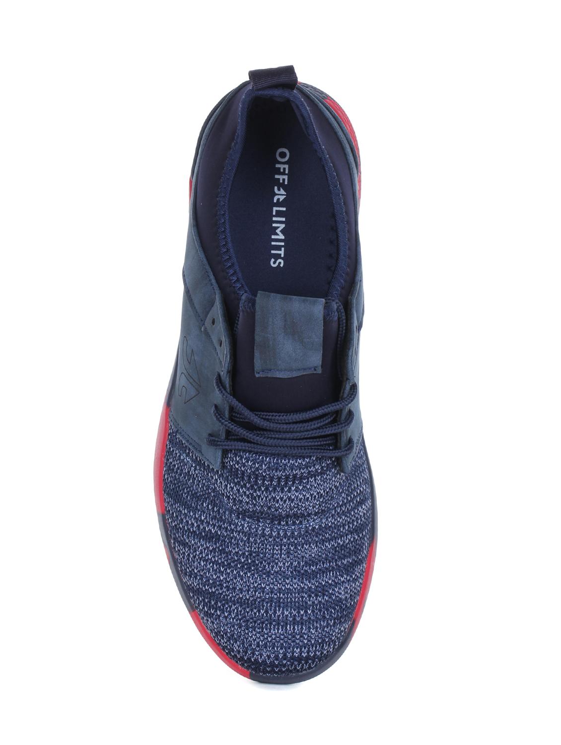 navy fabric sport shoes - 15883176 - Zoom Image - 4
