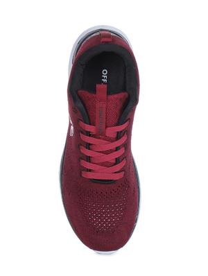 maroon fabric sport shoes - 15883177 - Standard Image - 4