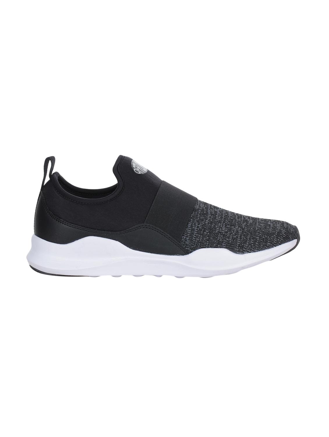 black fabric slip on sport shoes - 15883199 - Zoom Image - 2