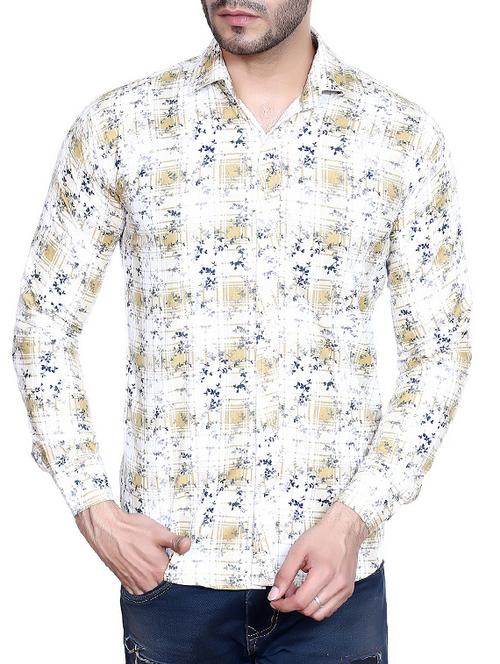 white checkered casual shirt - 15883518 - Standard Image - 1