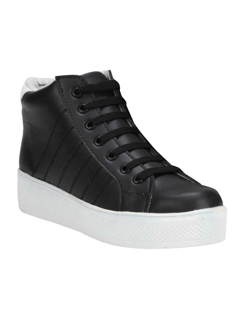 black lace-up sneakers - 15883794 - Zoom Image - 1