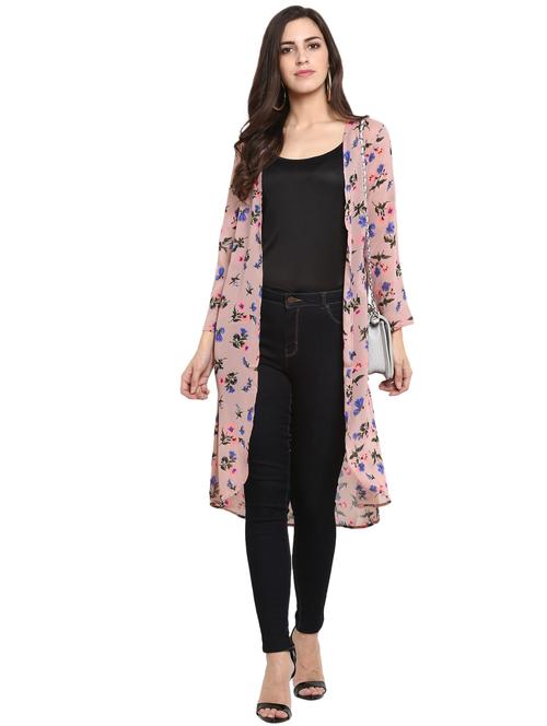 floral sheer shrug - 15884266 - Standard Image - 1