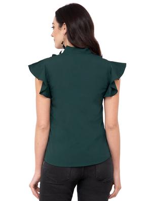 frill detail bow detail top - 15884770 - Standard Image - 3