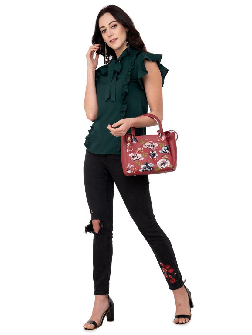 frill detail bow detail top - 15884770 - Zoom Image - 4