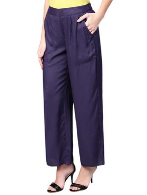 pleated front straight palazzo - 15887817 - Standard Image - 2