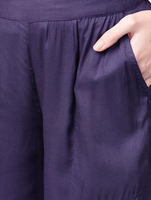 pleated front straight palazzo - 15887817 - Standard Image - 5