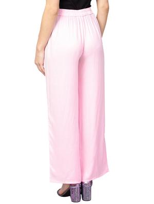 pleated front straight palazzo - 15887818 - Standard Image - 3