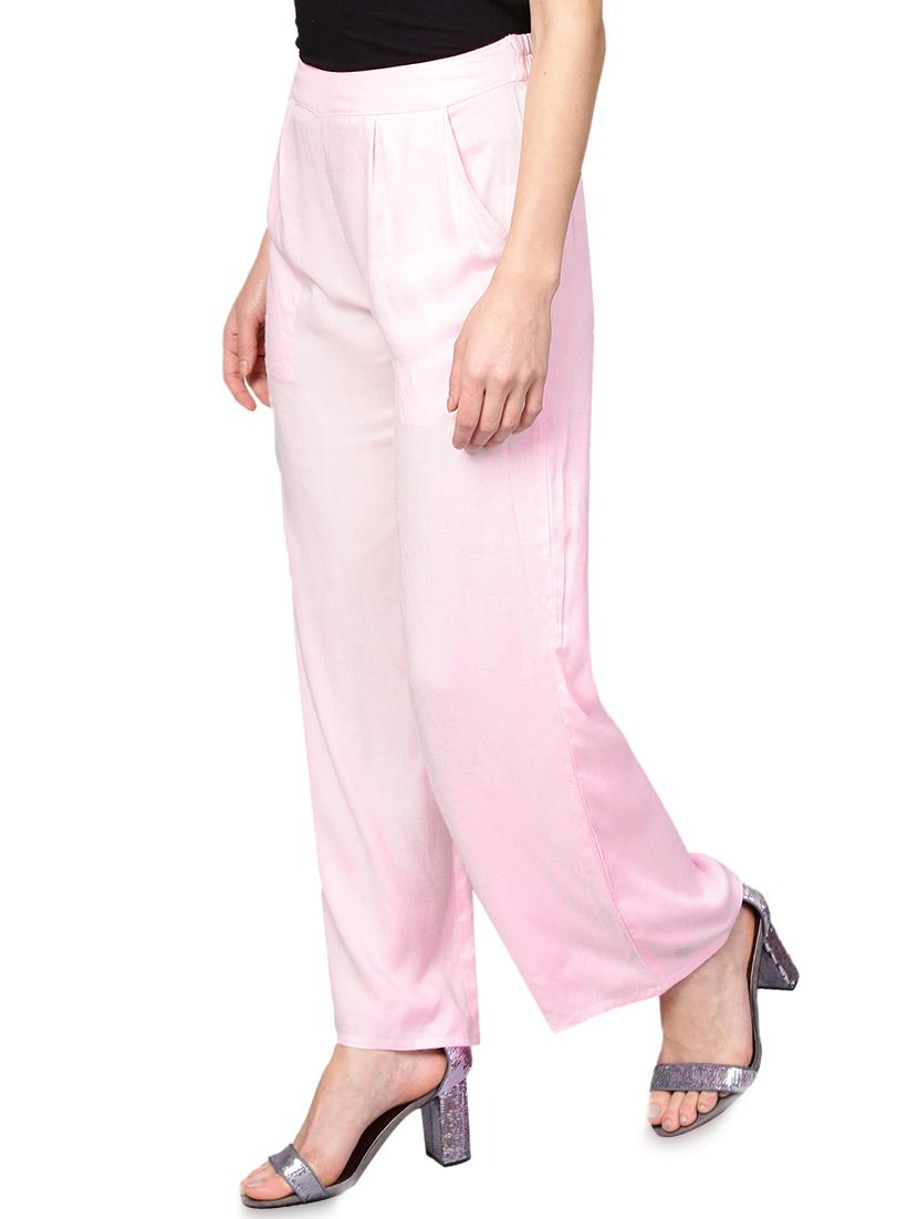 pleated front straight palazzo - 15887818 - Zoom Image - 2