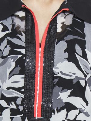 flared printed kurta - 15888334 - Standard Image - 4